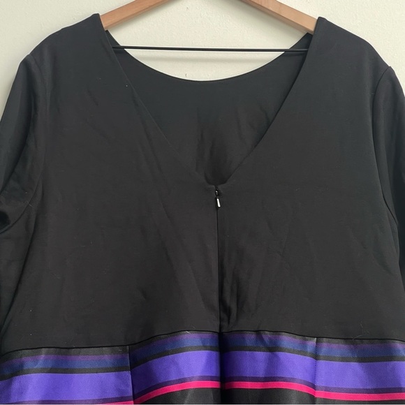 ModCloth Hutch Twofer Pink Purple Striped Sheath Party Dress pockets - Picture 13 of 15